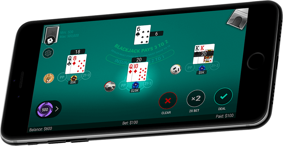 Smartphone with Blackjack